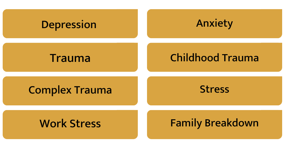Types of therapy in Ayr Ontario: Eye Movement Desensitization and Reprocessing (EMDR), Cognitive Behavioral Therapy (CBT), Internal Family Systems(IFS) (Informed), Attachment Regulation and Competency (ARC) Framework, Attachment Theory (Informed), Narrative Therapy (Informed), Dialectical Behavioral Therapy (DBT) Skills